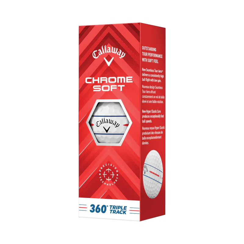 Callaway Chrome Soft 360 Triple Track 2024 Golf Balls - Image 4