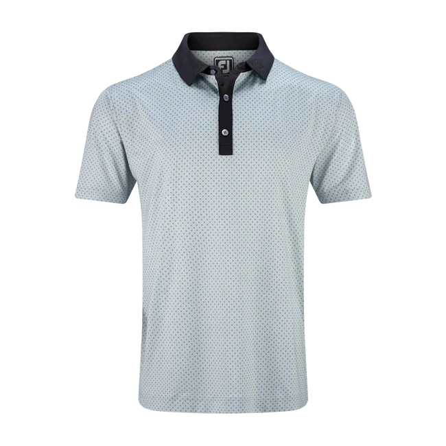 FootJoy 24 Lisle Microflower Print Polo Shirt - Image 3