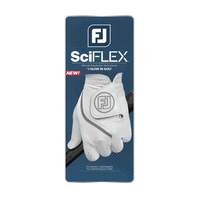 FootJoy SciFlex Men's Golf Glove Left Hand White - Image 3