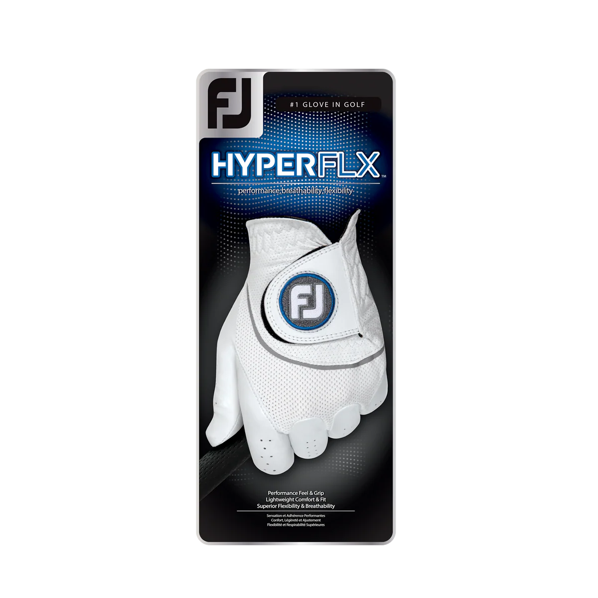 FootJoy HYPERFLX Men's Golf Glove Left Hand White - Image 2