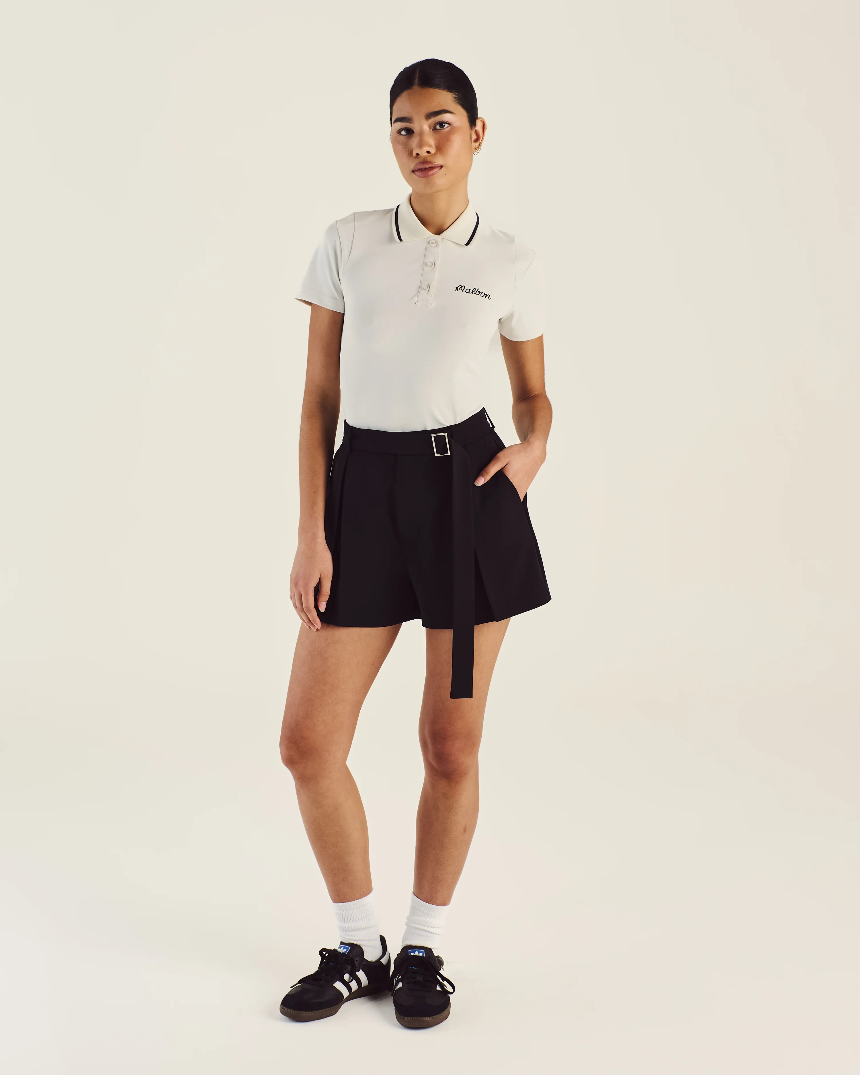Malbon Amara Pleated Shorts