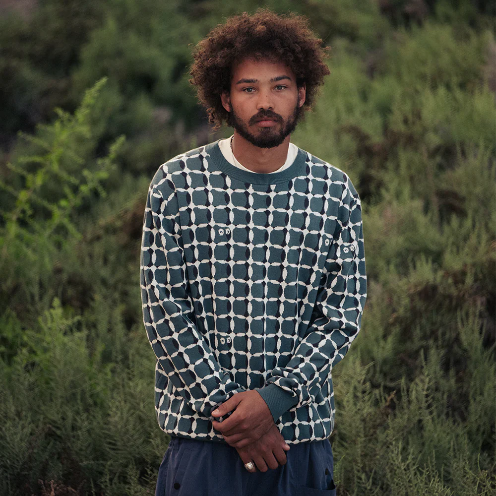 Malbon Bucket Weave Crewneck mens - Image 3