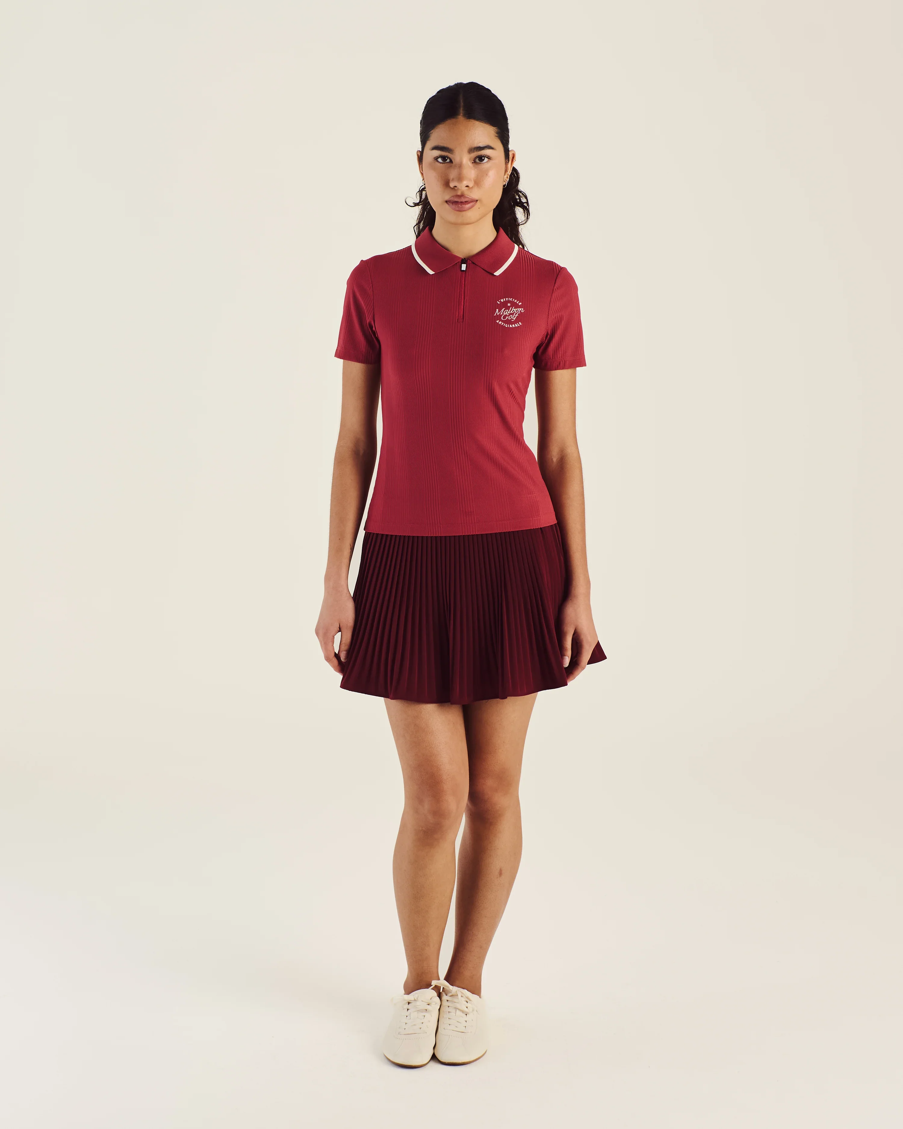Malbon Camilla Quarter Zip Polo