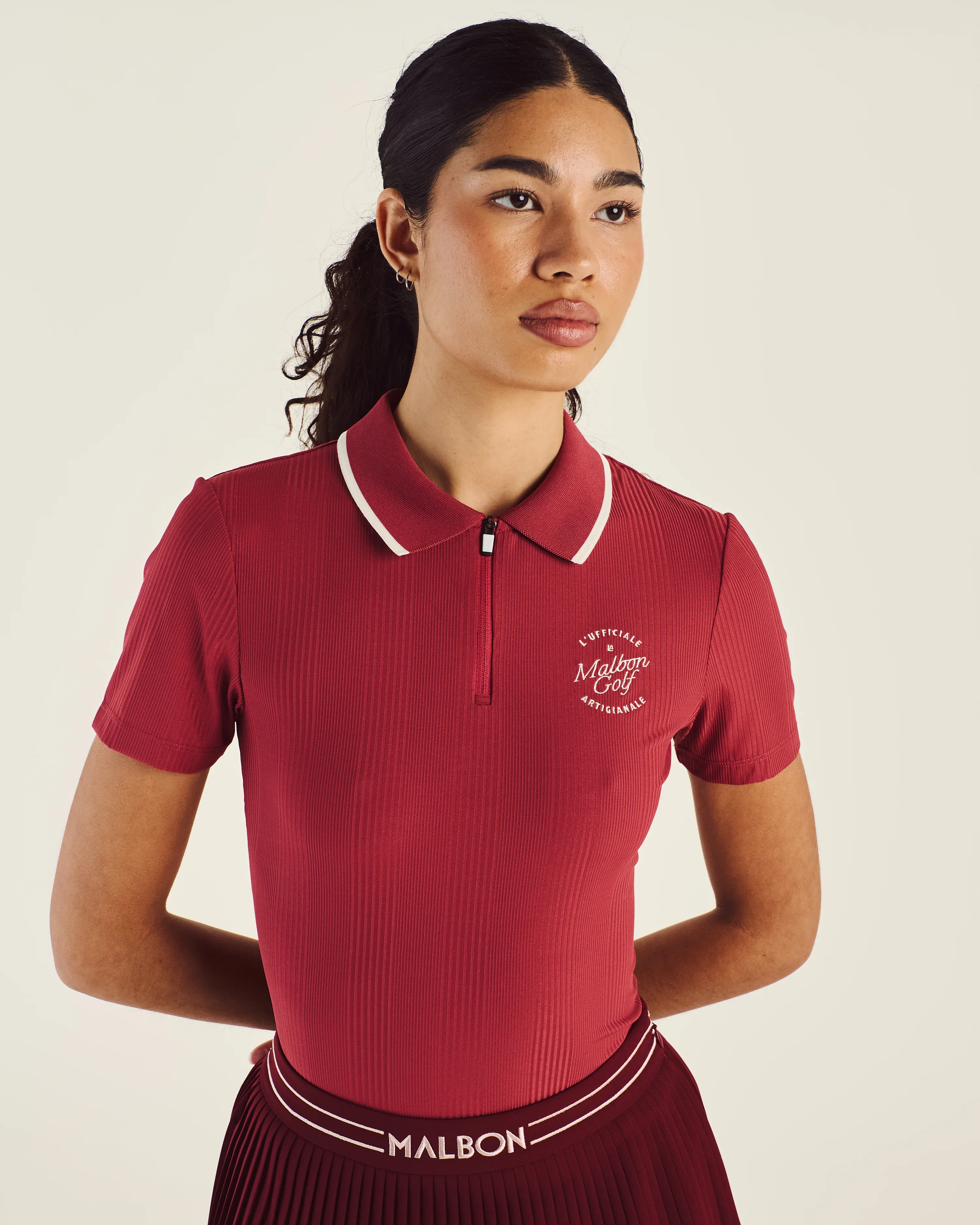 Malbon Camilla Quarter Zip Polo - Image 3