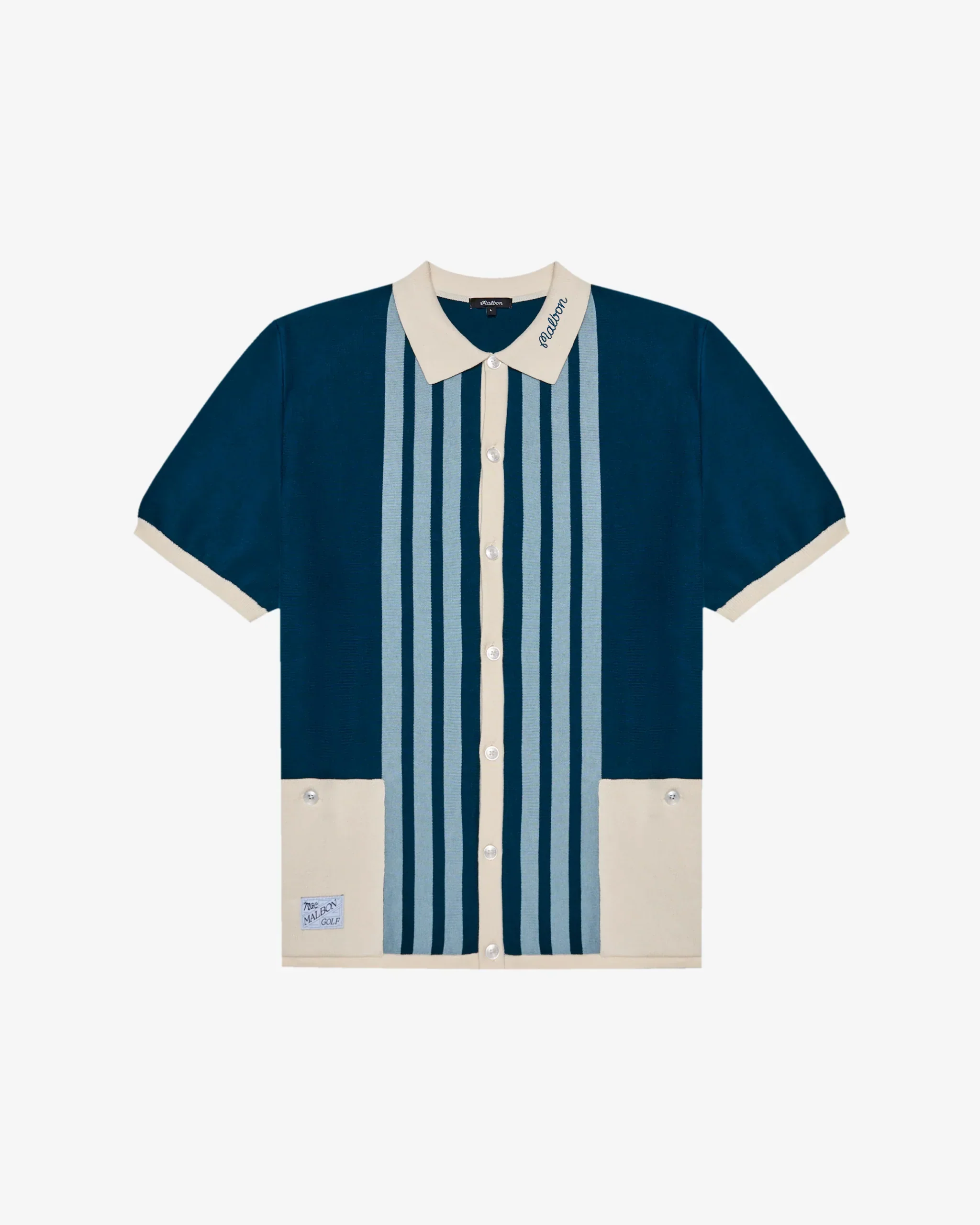 Malbon Gabbiano Knit Button Up - Image 7