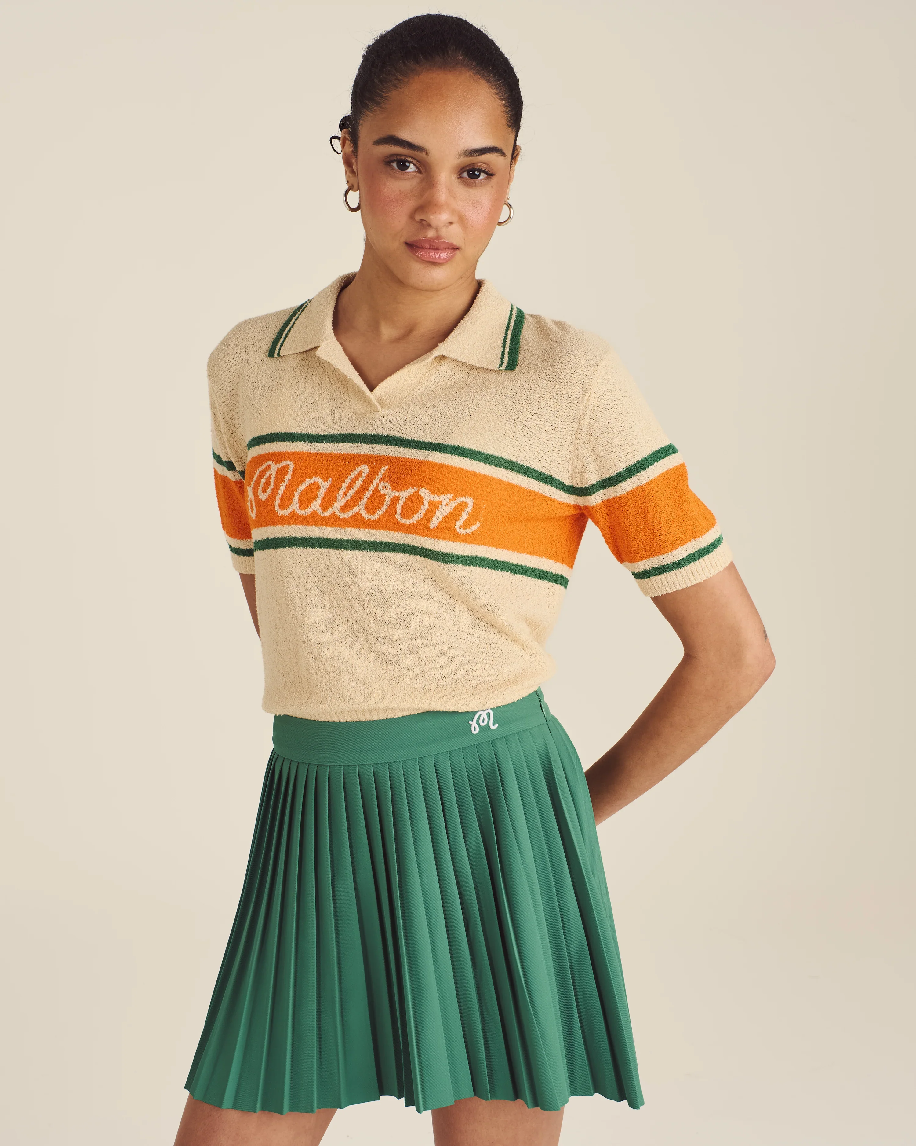 Malbon Jade Polo Sweater