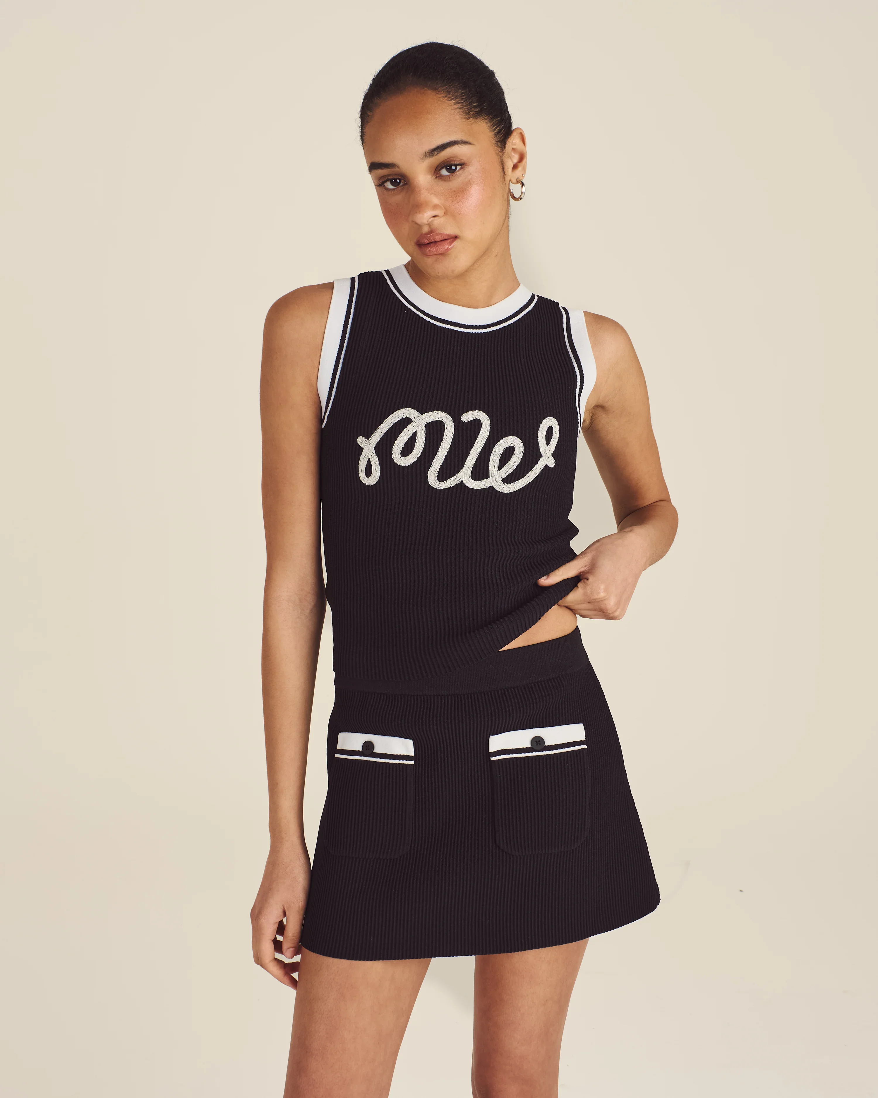 Malbon Luna Rib Knit Skirt - Image 6