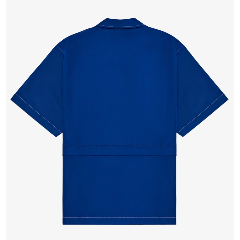 Malbon Menton Nylon Camp Collar Shirt - Image 4