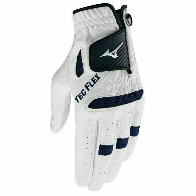(3 Pack) Mizuno Men's TecFlex Golf Glove LH/RH White/Black - Image 3