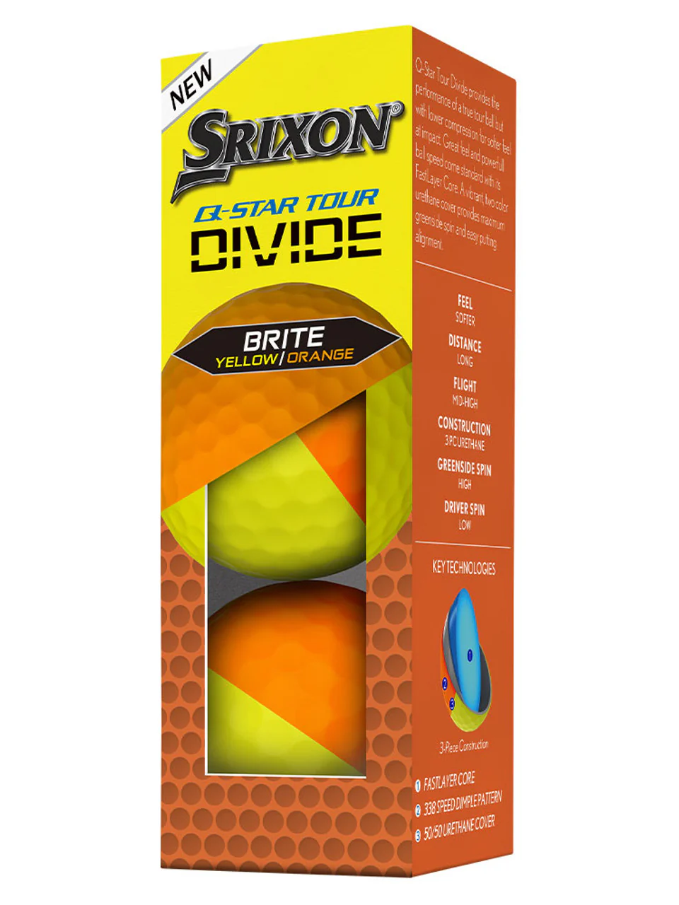 Srixon Q-Star Tour 5 Divide Golf Balls (1 dozen) 2024 - Image 4