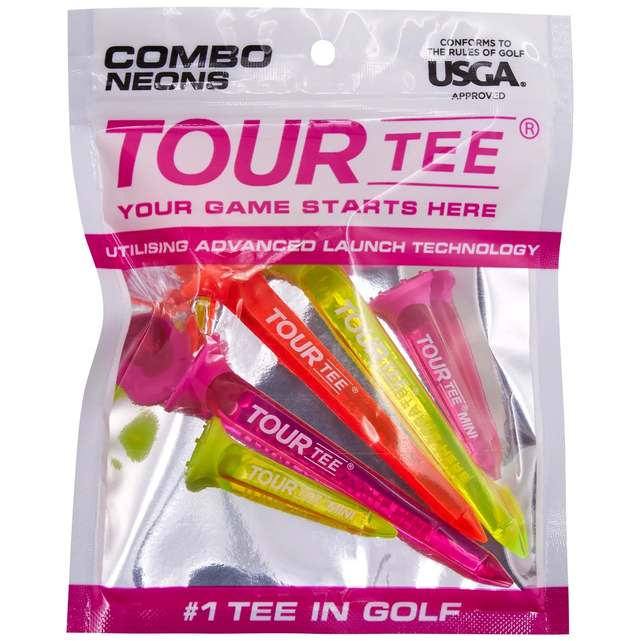 Tour Tee Neon Pink Combo